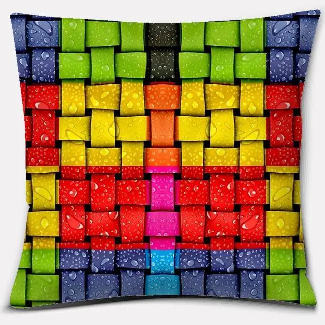 Красочная серия декоративная подушка подарок украшение для дома и офиса спальня диван автомобиль подушка чехол