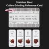 Coffee Powder Grinder Thickness Comparison Card Grinding Reference Scale Accurate Measurement Coffee Accessories