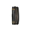 Coach Tabby 33 Quilted Tiger Stripe Push Lock Closure Napa Leather Crossbody Shoulder Bag Large Women bags Brass Black CP151-B4BK