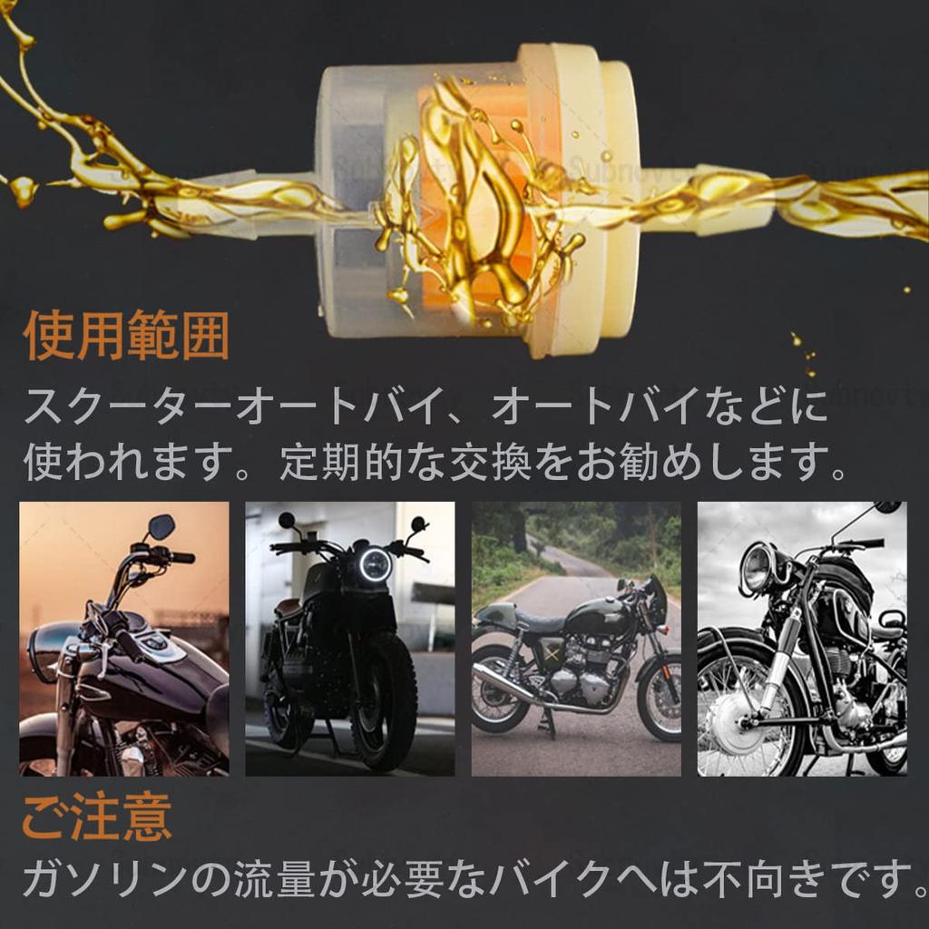 General Purpose Gasoline Filter [Set of 10] Fuel Filter, Fuel Filter, Compatible with Hose