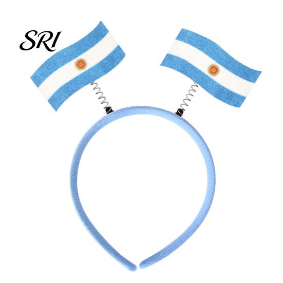 Photo Prop Headband Football for Women Men Soccer Cheering National Flag Eye-catching Party Headwear Hairband Game Day Accessories Sports Fans
