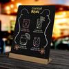 NEWNEWSHOW 8.7x12 Inch Tabletop Chalkboard with Wood Holder 1 Pack