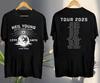 Унисекс рубашка Хлопок Оверсайз Большой размер НОВАЯ!!! Нил Янг Love Earth Tour 2025 Фан-мейд репринт Футболка с двусторонней печатью