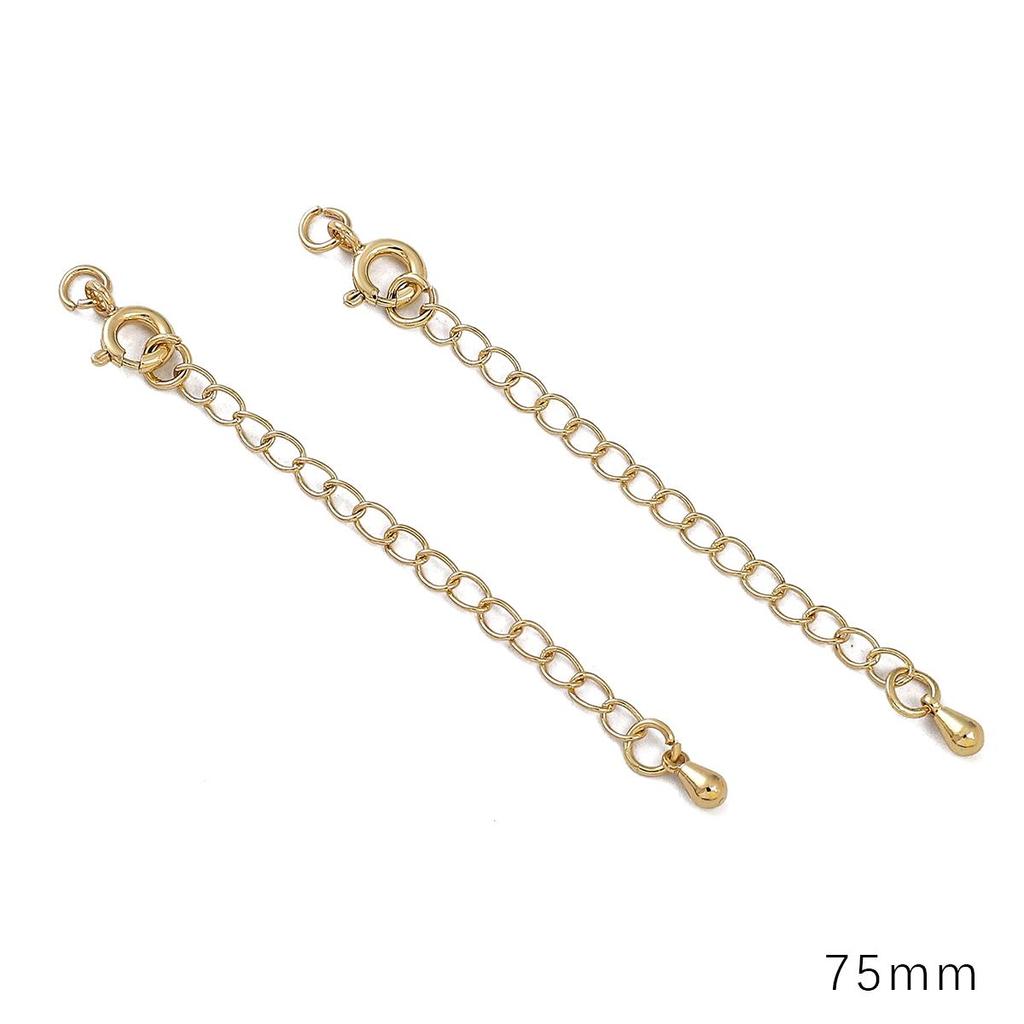 Copper Clad Iron Round Buckle Tail Chain For DIY Jewelry Making Craft Accessories