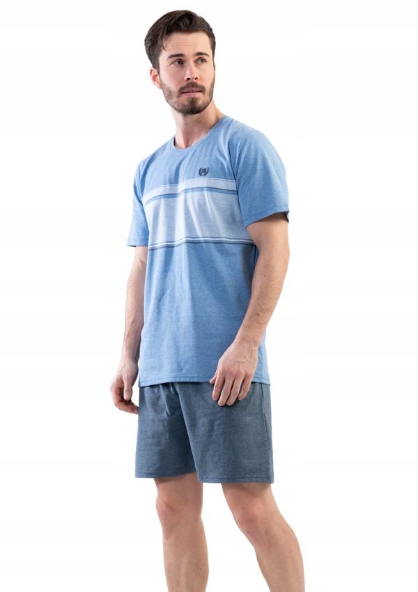 Piżama Męska Bawełniana Krótki Vienetta 1Xl + Size