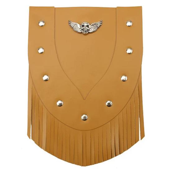 Мотоциклетные брызговики, кожаная кисточка, передние крылья с черепом, отделка для Harley Sportster 883 1200 XL Softail Dyna FXD Universal