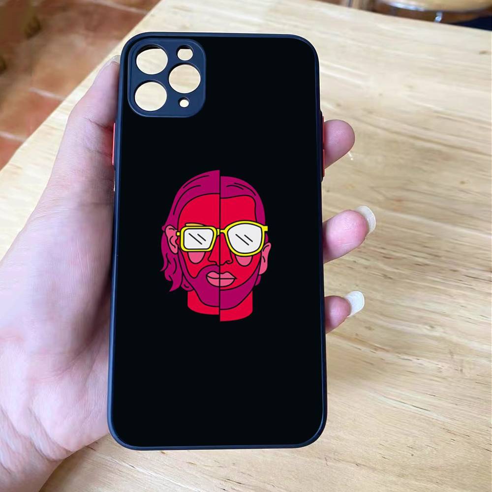 Hip Hop PNL QLF Rapper Fashion Matte Shockproof Phone Case For iPhone X XS 15 14 11 12 13 pro MAX 16mini Translucent