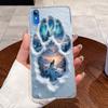 Чехол для Vivo Y91C / Y1S / Vivo 2015 / 1820 Роскошный Милый Кролик с Сердечком Смешной Рисунок Ультратонкий Тонкий Прозрачный Мягкий Чехол для Телефона