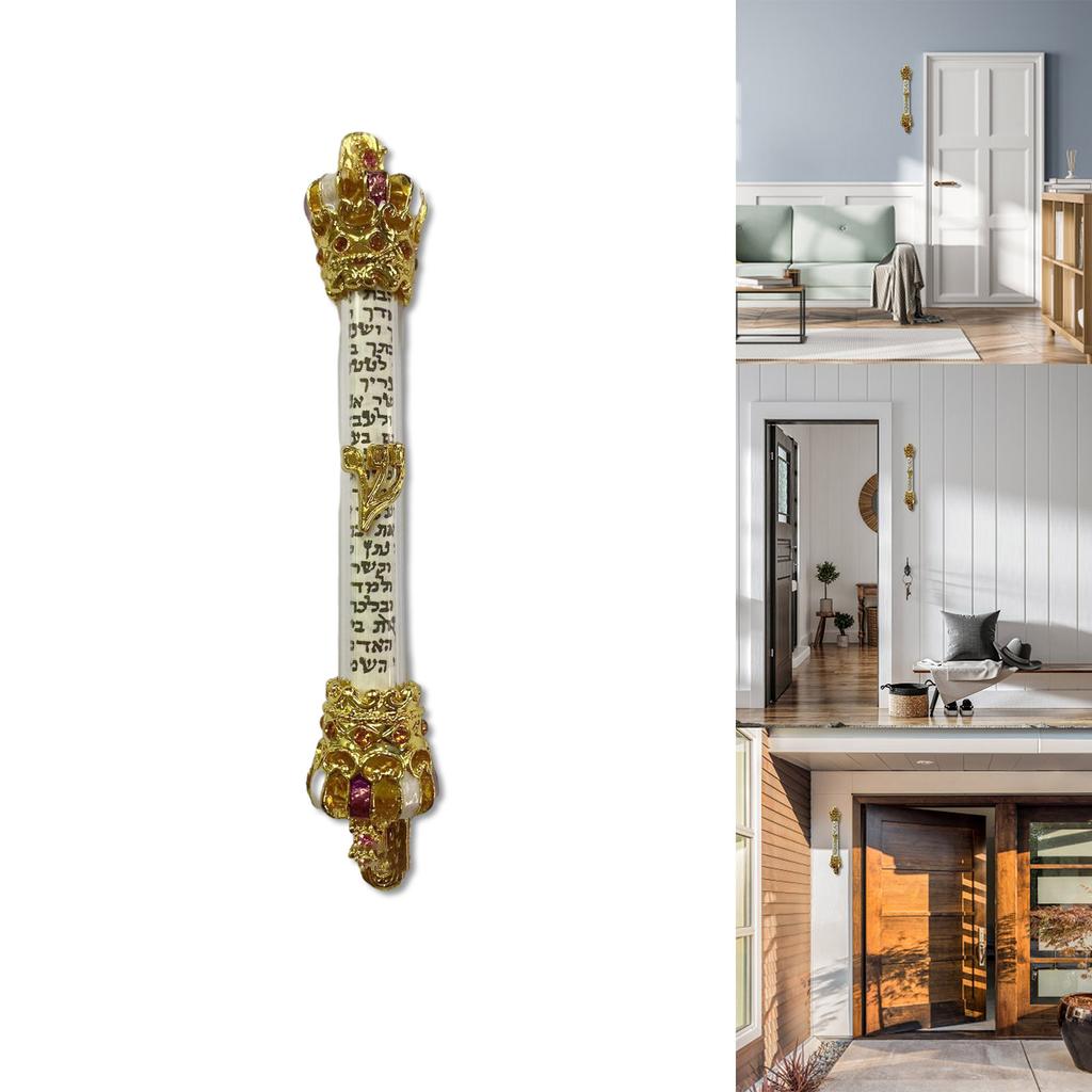 Mezuzah Door Jewish Metal Mezuza Gift Religious Scroll Home Mitzvah Judaica Israel Jerusalem Wedding Outdoor Case