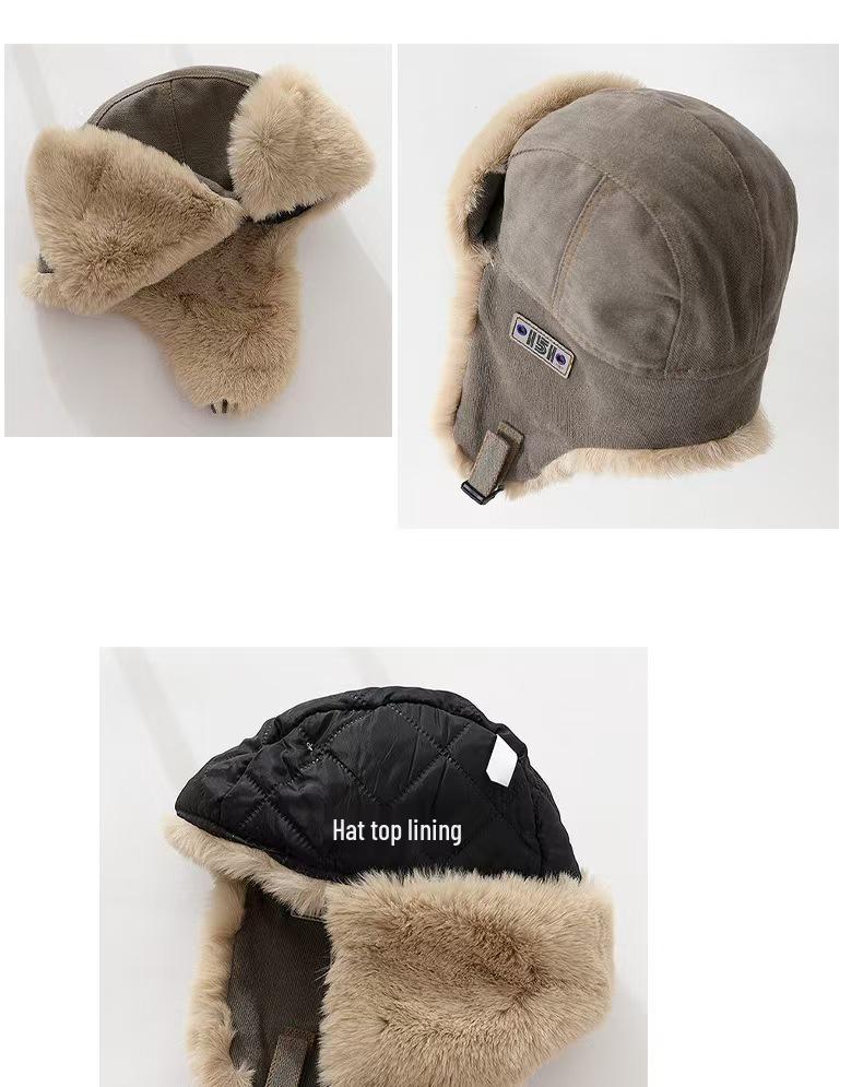Унисекс Зимняя Утепленная Ветрозащитная Шапка-Ушанка с Плюшем