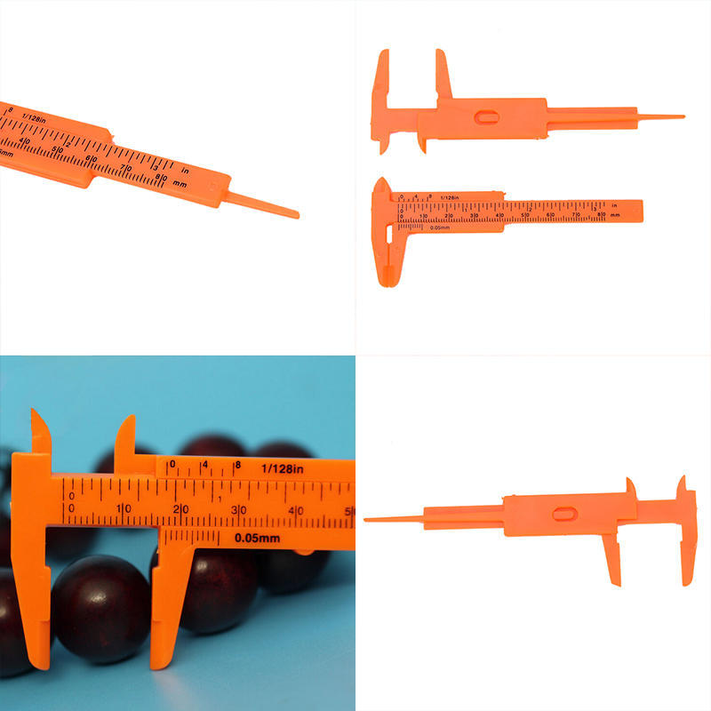 1 шт. Мини пластиковая линейка скользящая 80 мм штангенциркуль измерительный инструмент