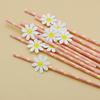 Creative Pink Daisy Party Straws with Decorative Card
