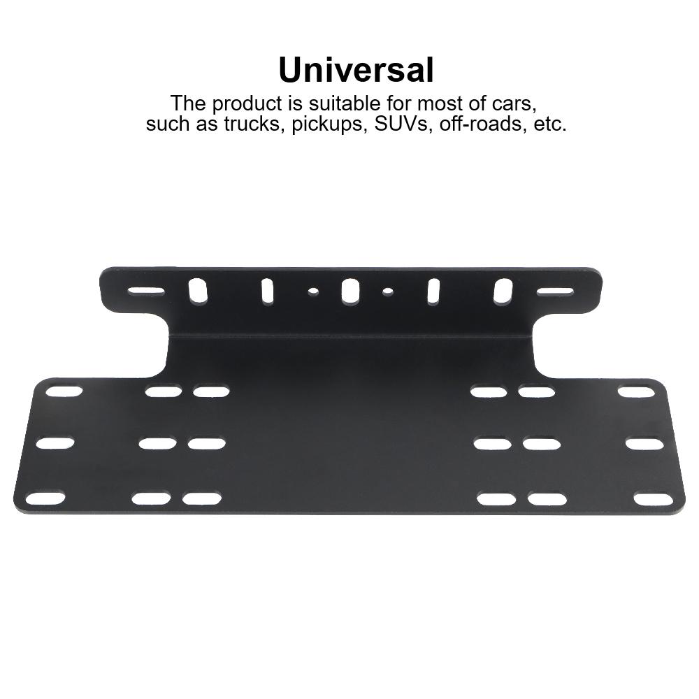 Держатель лампы для внедорожника Светодиодная рабочая световая панель Автомобильные кронштейны для номерных знаков Аксессуар Рамка кронштейна для крепления номерного знака на передний бампер автомобиля