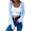 Women's Autumn Button Solid Color Long Sleeve Cardigan Women's Knit Sweater