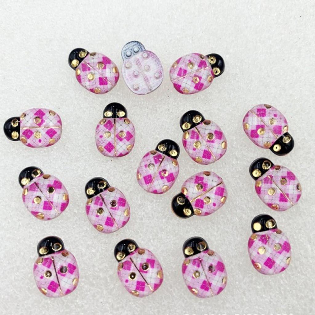 50 шт. жуки с плоской задней частью декоративные акриловые скрапбукинг домашние цветочные декоративные украшения своими руками для скрапбукинга