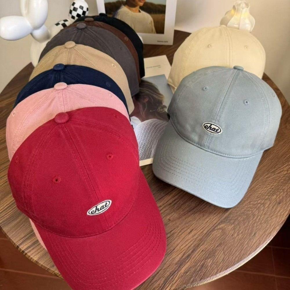 Embroidery Baseball Hat Korean Snapback Cap Casual Peaked Cap Men Women