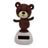 Car Swing Ornament Shaking Head Dolls Dancing Flip Dolls Bobbling Head Toys Solar Powered Bear