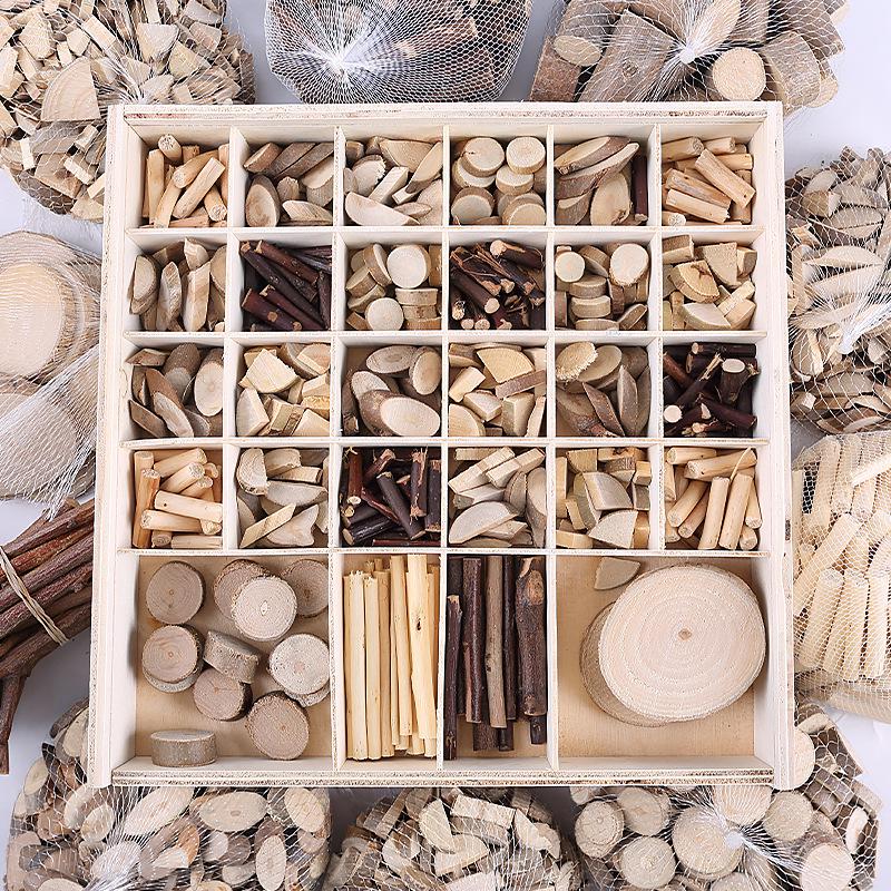 Wood Chips & Tree Slices Activity Kit for Kindergarten