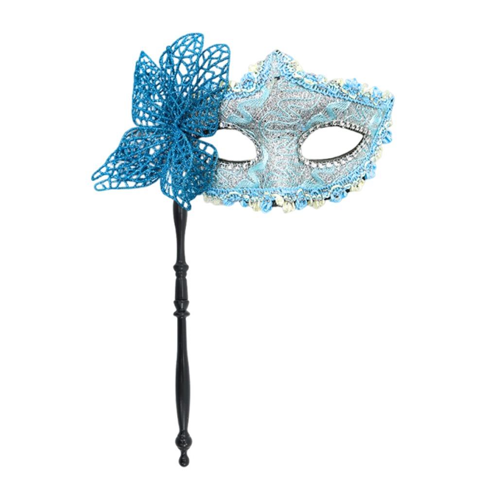 Venetian Party Handheld Masquerade Masks Stick Side Butterfly Festival Costume Party Mardi Gras Masks Carnival Party