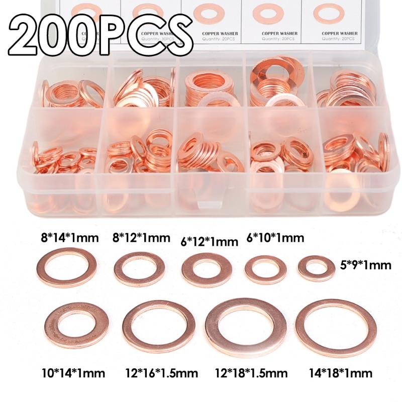 Фиолетовая медная уплотняющая твердая прокладочная коробка используется для масляной нижней заглушки корпуса О-образной подушки фиксированных автомобильных аксессуаров