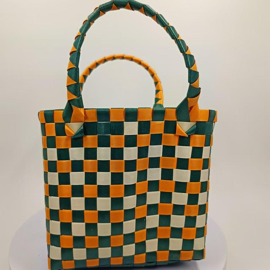 Сумка из ПВХ ручной работы среднего размера премиум-класса - для шопинга, игрушек, дамская сумочка