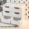 Mini Desktop Drawer Organizer - Tabletop Stationery & Sundries Storage Box