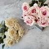 Свадебный Декор Розы Искусственные Шелковые Цветы С Дизайном 7 Головок Для Церемонии Бракосочетания И Фотографии