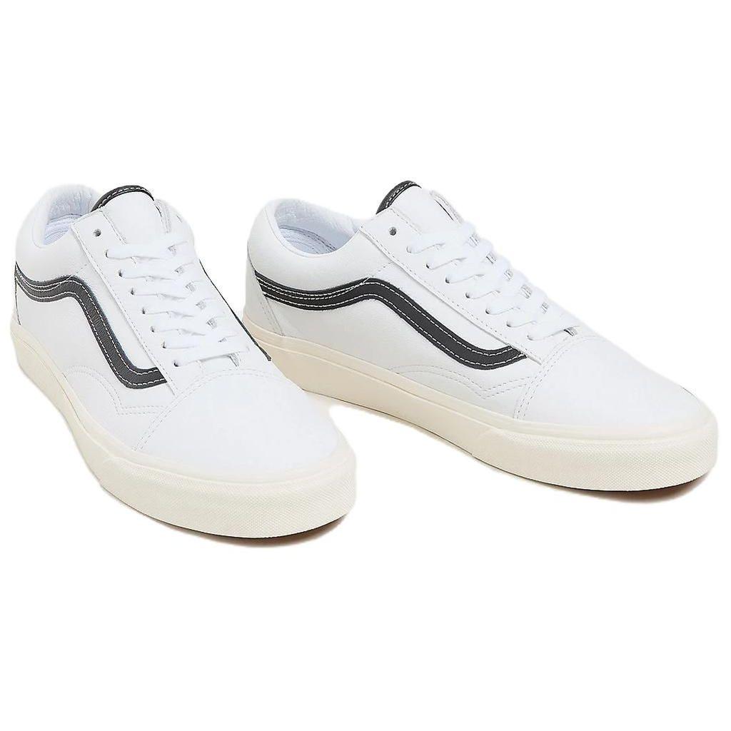 Vans Кроссовки Old Skool White Black Leather Unisex VN0007NTYB2
