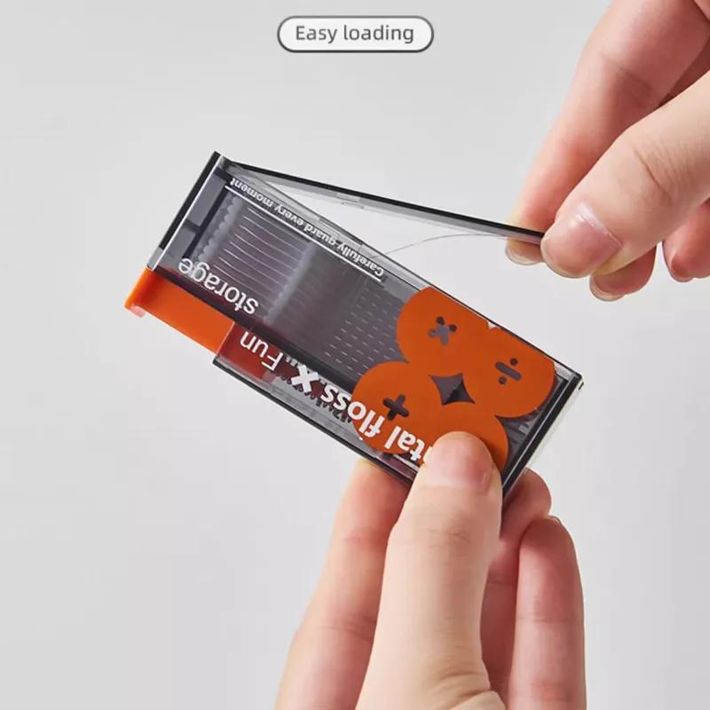 Автоматическая коробка для зубной нити Портативная автоматическая отскакивающая Высококлассная палочка для зубной нити Интеллектуальная коробка для хранения для чистки YLE451