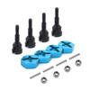 Wheel Conversion Set Axle & 12Mm Hex Dive Hub Turn 1/10 on Road for WLtoys 1/18 A959 A969 A979 A959B A969-B RC Car Upgrade Parts