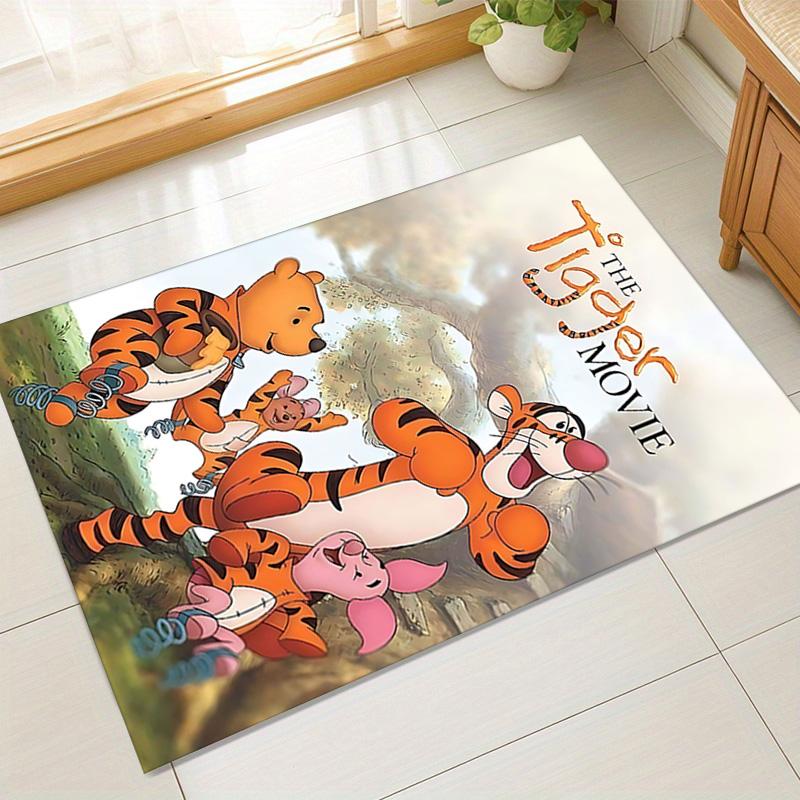 Tigger'S Jolly Adventure Carpet For Playroom Bedroom Living Room Sofa Home Decorkids Game Area Rug Nonslip Floor Mat