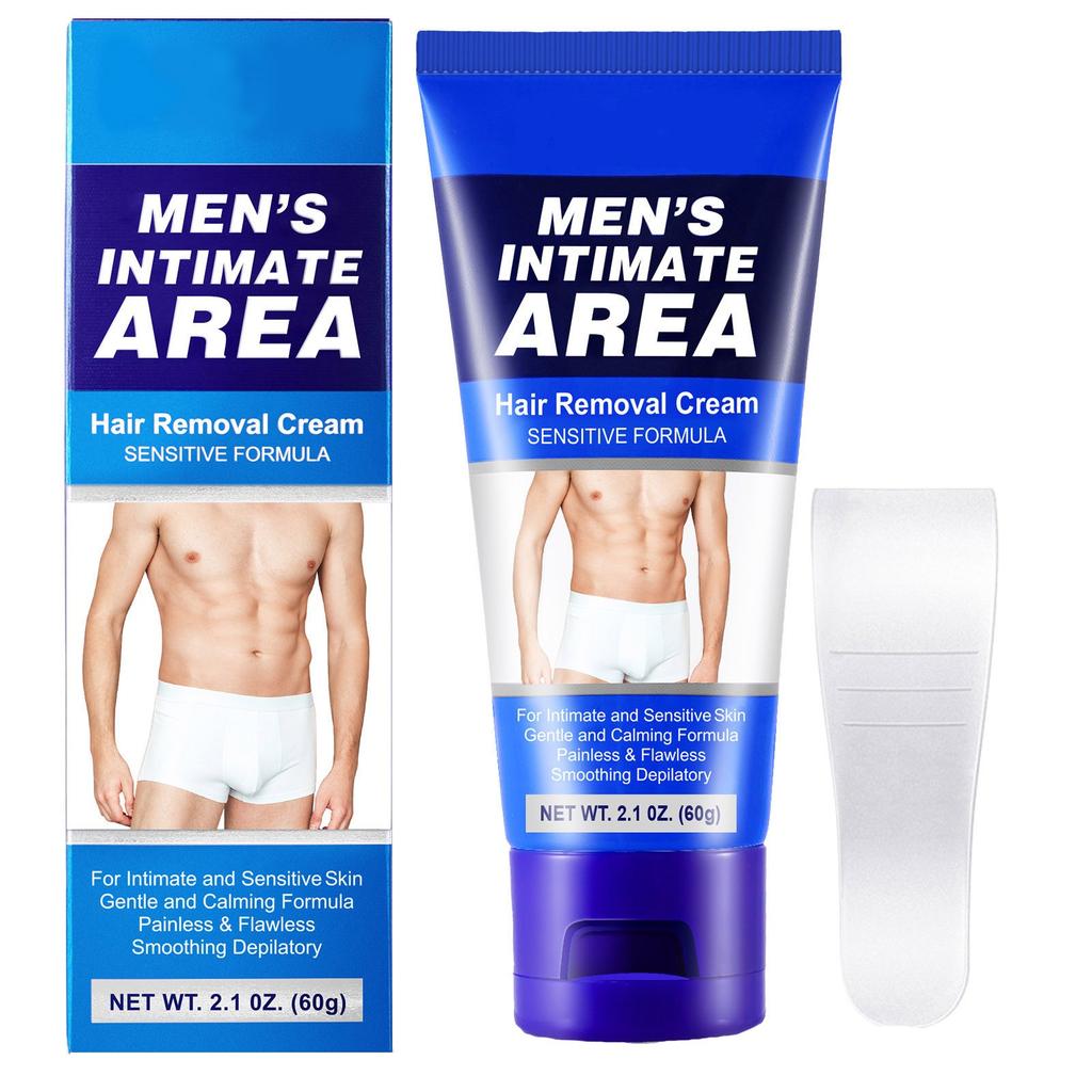 Male-Intimate Area Hair Removal-Cream, Gentle And Non Irritating Hair Removal-Cream For Private Areas, Armpit And Leg Hair