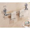 30-80cm Suction Cup Wall Towel Rack No Drilling Kitchen Bathroom Single Rod Retractable Towel Holder Self-adhesive Storage Shelf