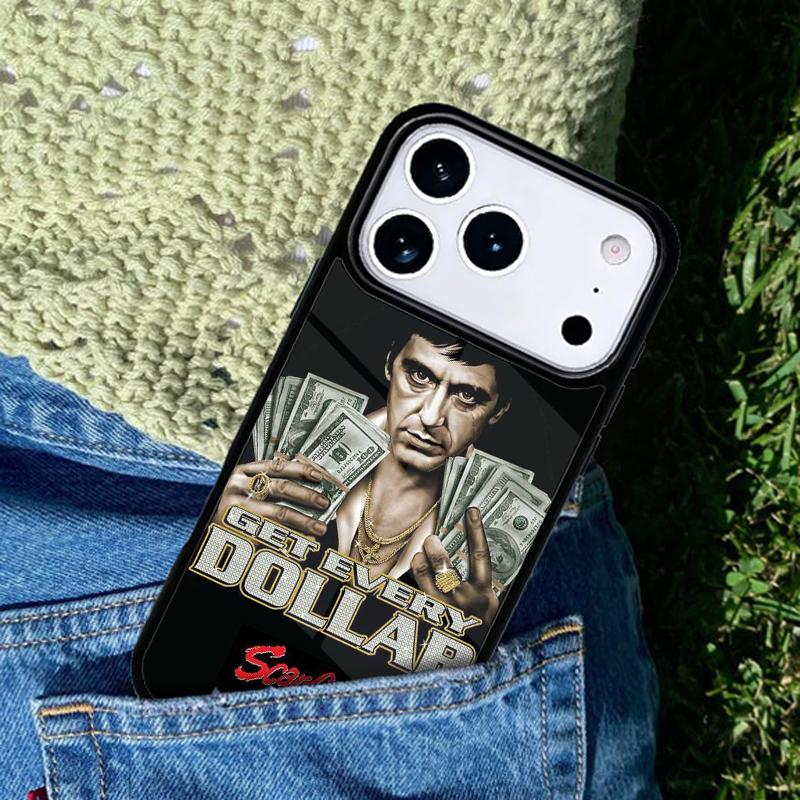Film Scarface Tony Montana phone case cover Compatible with for IPhone 17air 16e 15 14 13 12 11Pro Max 17 Air