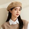 Warm Women Wool Beret Elastic Artistic Hat Elegant Painter Cap  Autumn