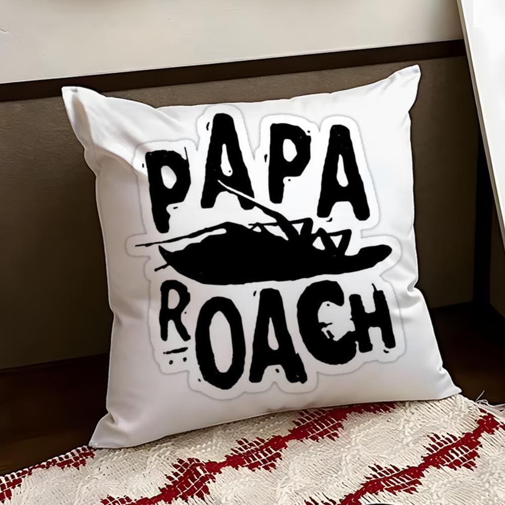 Подушка с принтом Papa Roach Чехол для подушки Двусторонний Мягкий Прочный Чехол для подушки Дом Автомобиль Многоцелевое использование для ежедневного комфорта