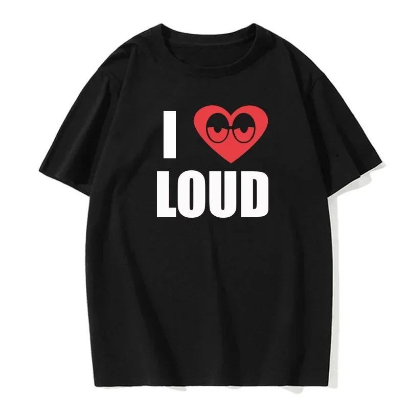 Летняя мужская футболка Chief Keef I Love Loud Same Style из 100 хлопка, топы, футболки, мужская модная одежда с коротким рукавом, уличная одежда Harajuku