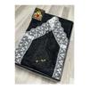 3 Piece Prayer Rug Set, Dowry Bundle Boxed, Velvet Laced Bride And Groom Set