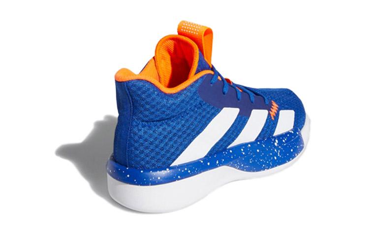 Adidas Pro Next 2019 K Slip Resistant Mid top Children's Basketball Shoes Blue White Orange Kids' EF0856