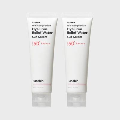 Солнцезащитный крем для лица Real Complexion Hyaluronic Relief Water 50 мл x 2
