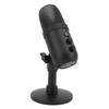 Игровой микрофон для подкастинга, потокового видео, USB-микрофон для ПК, конденсаторный микрофон с функцией быстрого отключения звука Light Shock