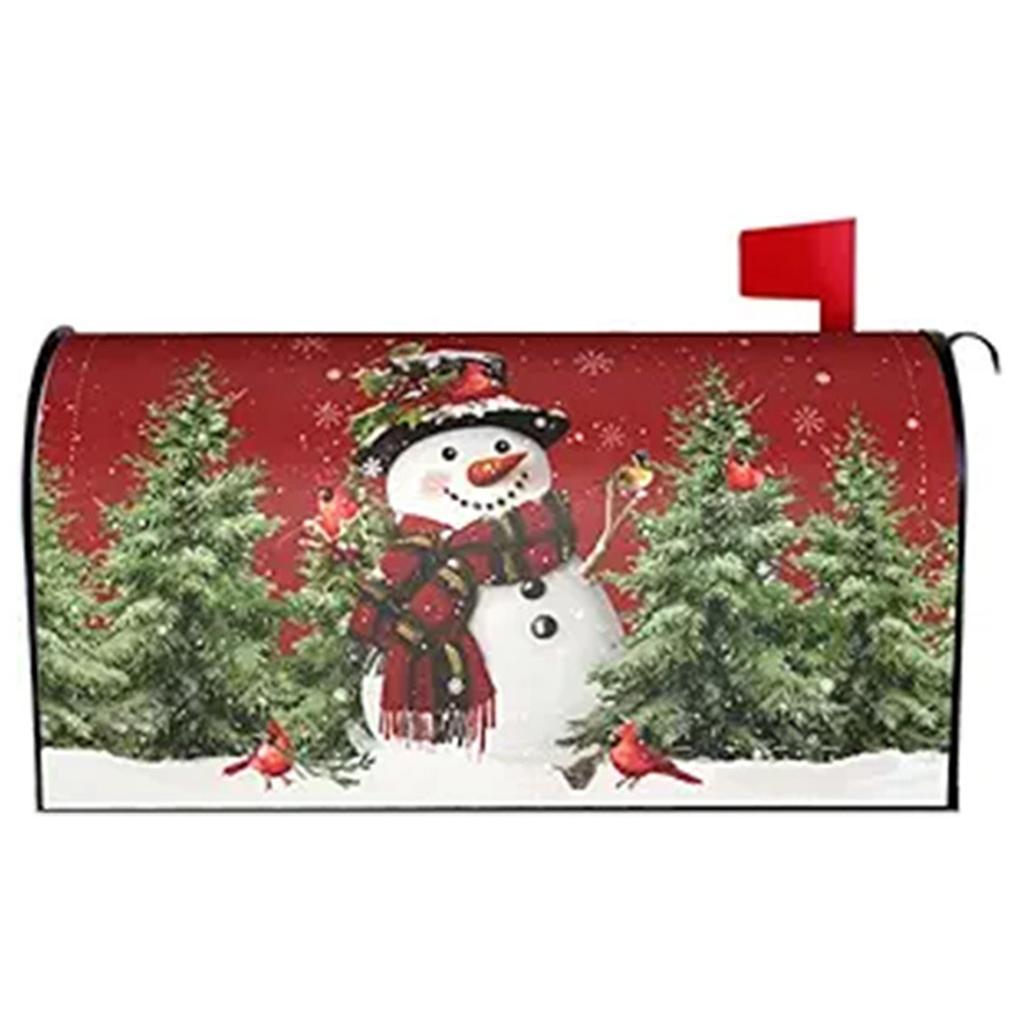 Xmas Mailbox Dust Cover Oversized Letter Case Protection Sleeve Anti-Scratch Christmas Letter Box Cases for Garden Ornament