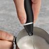 Electric Milk Frother USB Rechargeable Handheld Foam Maker for Coffee Latte Stainless Steel Egg Whisk for Paint Powder