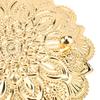 Round Flower Turkish Serving Tray Gold Round Flower Tray  For Dessert Plates
