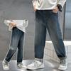 Джинсы для мальчиков Весна и Осень Брюки папы Детские джинсы для мальчиков Модные детские джинсы Свободные