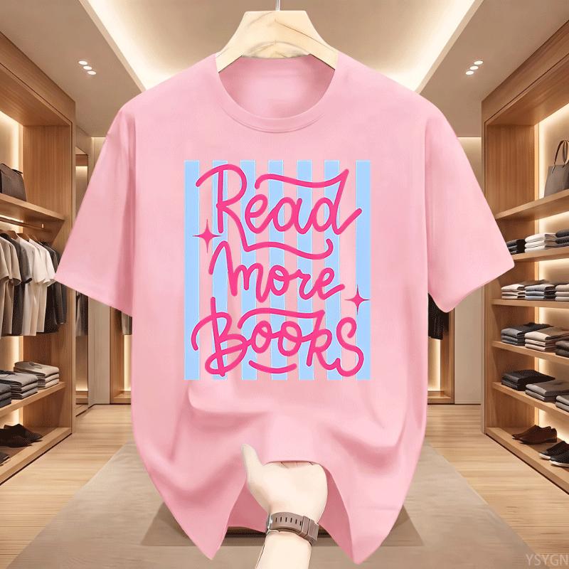 Read More Books Tshirt Bookish Graphic Tee Reading Tshirt Trendy Book Lover Bookworm Short Sleeve Printed Tshirts Clothing Tops