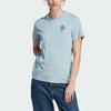 adidas Футболка Change Through Graphic Tee с цветочным принтом, спортивная повседневная футболка с коротким рукавом, женские топы, синяя IM4271