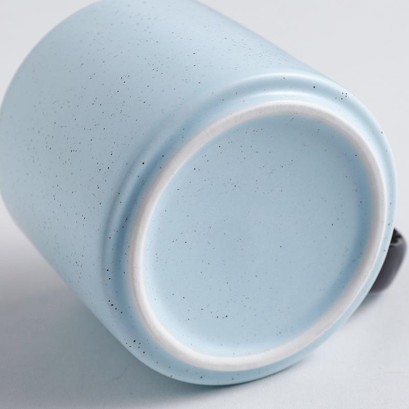 Простая контрастная кружка в горошек, Высоко выглядящие парные чашки, Керамические чашки, Персонализированные креативные кофейные чашки