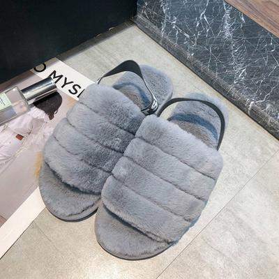 Корейские модные интернет-знаменитости, мохнатые тапочки, домашние и комнатные, с петелькой для пальца, эластичной резинкой, противоскользящий плюшевый хлопковый моп