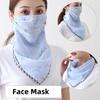 Women Floral Print Windproof Anti-UV Scarf Outdoor Sports Cycling Face Dustproof Mask